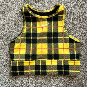 Nike Plaid Sports Bra size Small